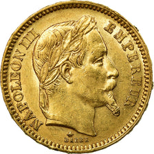 Moeda, França, Napoleon III, Napoléon III, 20 Francs, 1861, Paris, AU(50-53)