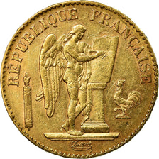 Munten, Frankrijk, Génie, 20 Francs, 1889, Paris, ZF+, Goud, KM:825