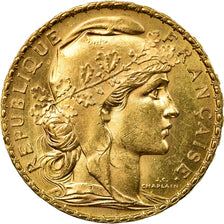Coin, France, Marianne, 20 Francs, 1908, Paris, AU(55-58), Gold, KM:857