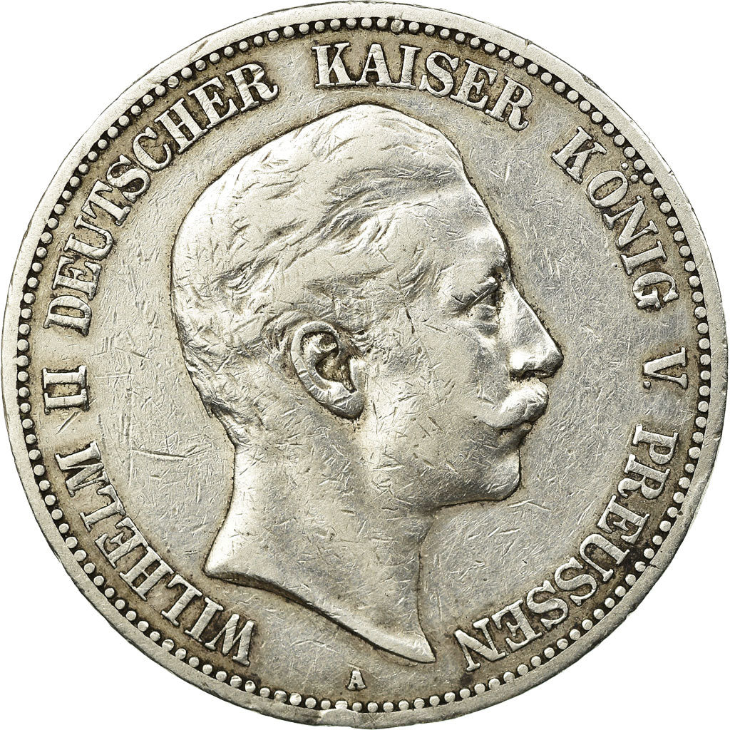 Coin, German States, PRUSSIA, Wilhelm II, 5 Mark, 1898, Berlin, EF(40-45)