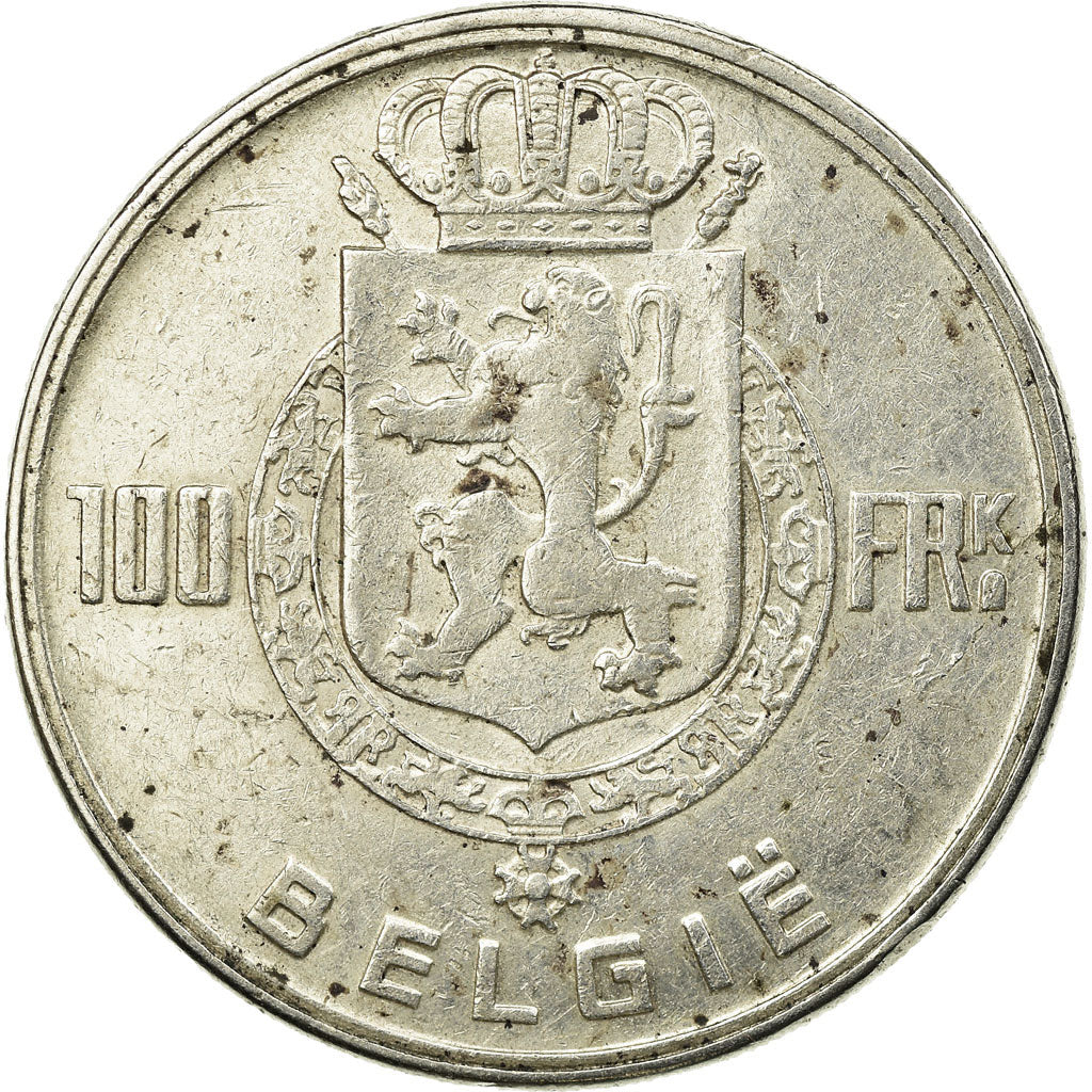 Coin, Belgium, 100 Francs, 100 Frank, 1951, EF(40-45), Silver, KM:139.1