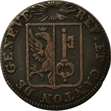 Coin, SWISS CANTONS, GENEVA, Sol, 1833, Genève, EF(40-45), Billon, KM:120