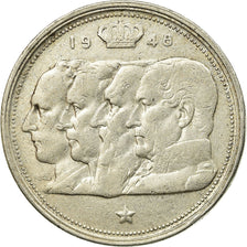 Coin, Belgium, 100 Francs, 100 Frank, 1948, EF(40-45), Silver, KM:138.1