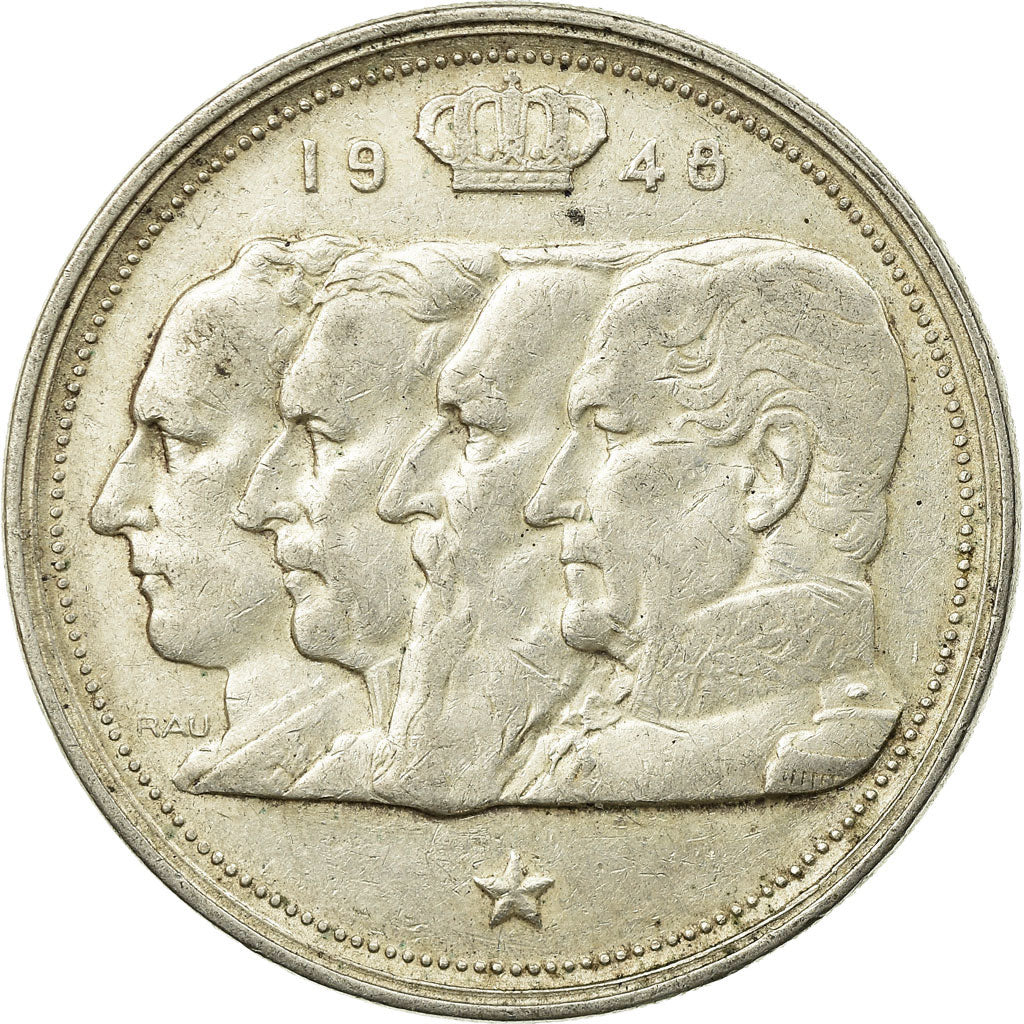 Coin, Belgium, 100 Francs, 100 Frank, 1948, EF(40-45), Silver, KM:138.1