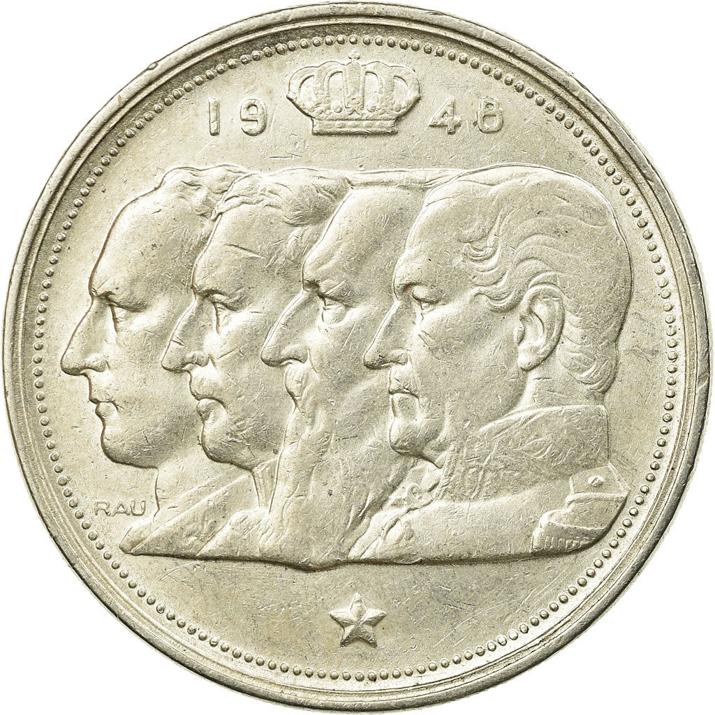 Moneta, Belgio, 100 Francs, 100 Frank, 1948, BB, Argento, KM:138.1