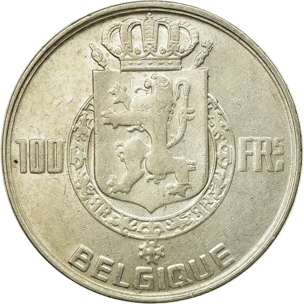 Moneta, Belgio, 100 Francs, 100 Frank, 1948, BB, Argento, KM:138.1