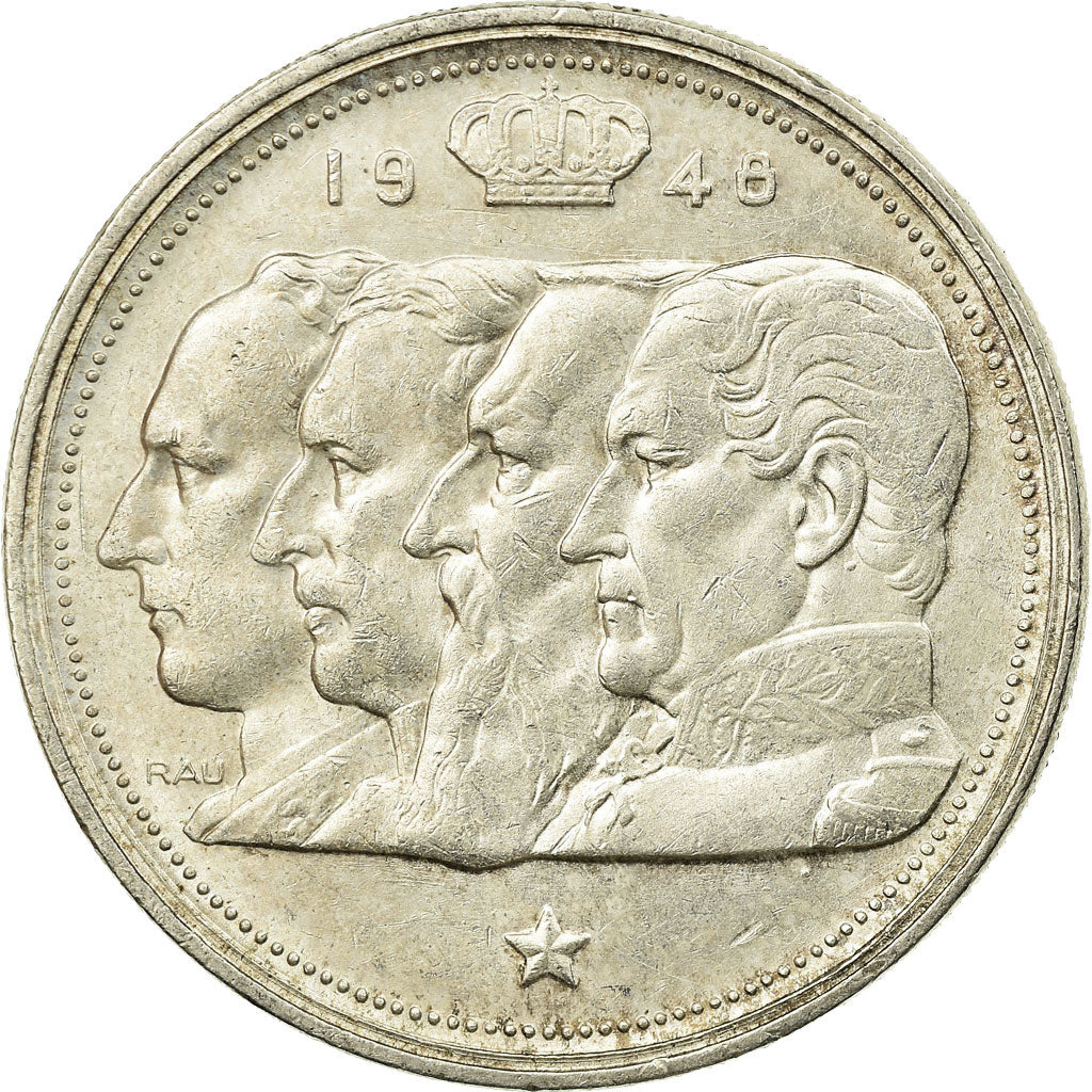 Coin, Belgium, 100 Francs, 100 Frank, 1948, MS(63), Silver, KM:138.1