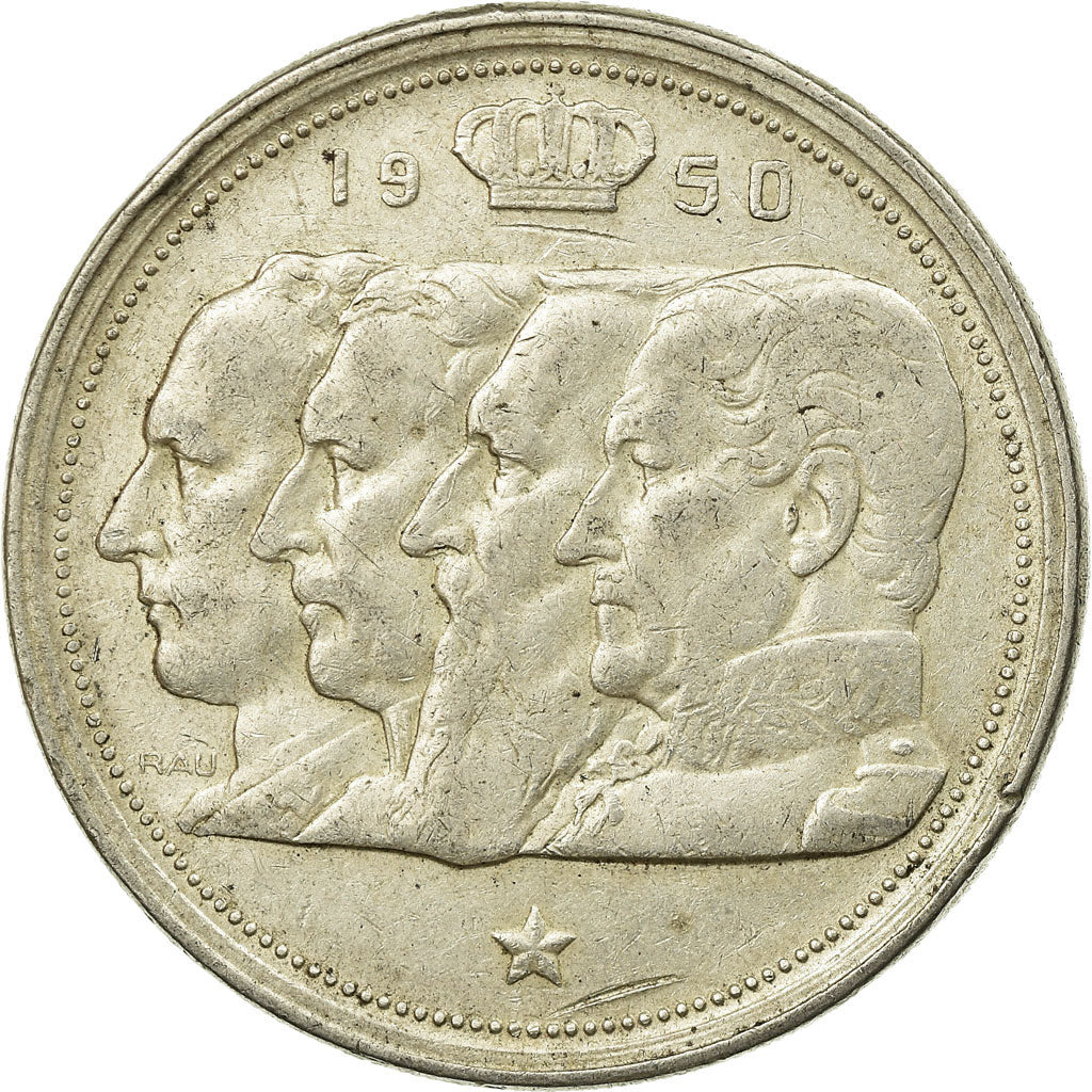 Coin, Belgium, 100 Francs, 100 Frank, 1950, VF(30-35), Silver, KM:138.1