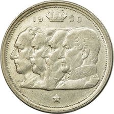 Moneda, Bélgica, 100 Francs, 100 Frank, 1950, MBC, Plata, KM:138.1