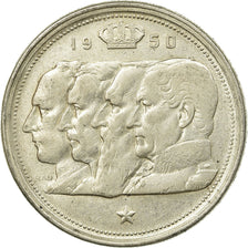 Coin, Belgium, 100 Francs, 100 Frank, 1950, EF(40-45), Silver, KM:138.1