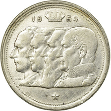Coin, Belgium, 100 Francs, 100 Frank, 1954, EF(40-45), Silver, KM:138.1