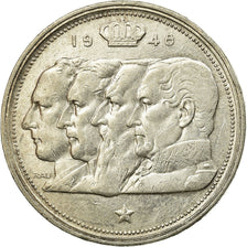 Coin, Belgium, 100 Francs, 100 Frank, 1948, EF(40-45), Silver, KM:139.1