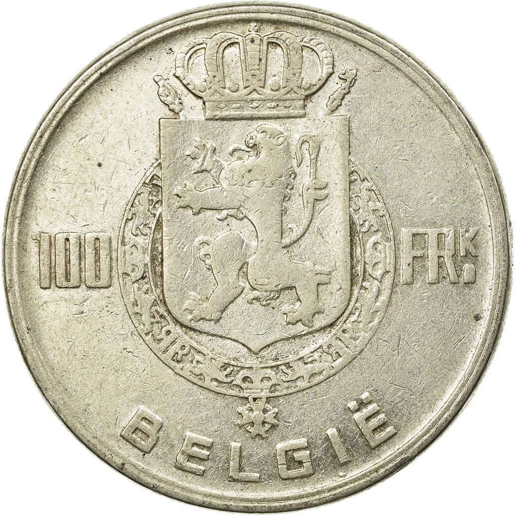 Coin, Belgium, 100 Francs, 100 Frank, 1951, EF(40-45), Silver, KM:139.1