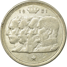 Moneta, Belgio, 100 Francs, 100 Frank, 1951, BB, Argento, KM:139.1