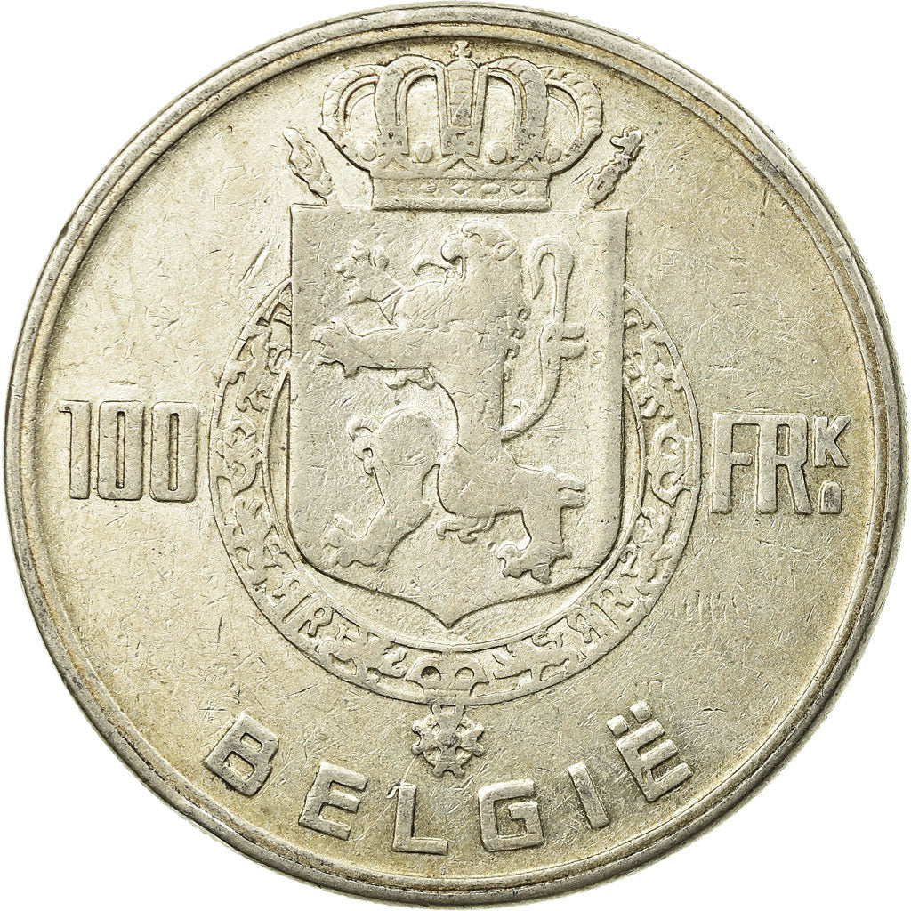 Moneta, Belgio, 100 Francs, 100 Frank, 1951, BB, Argento, KM:139.1
