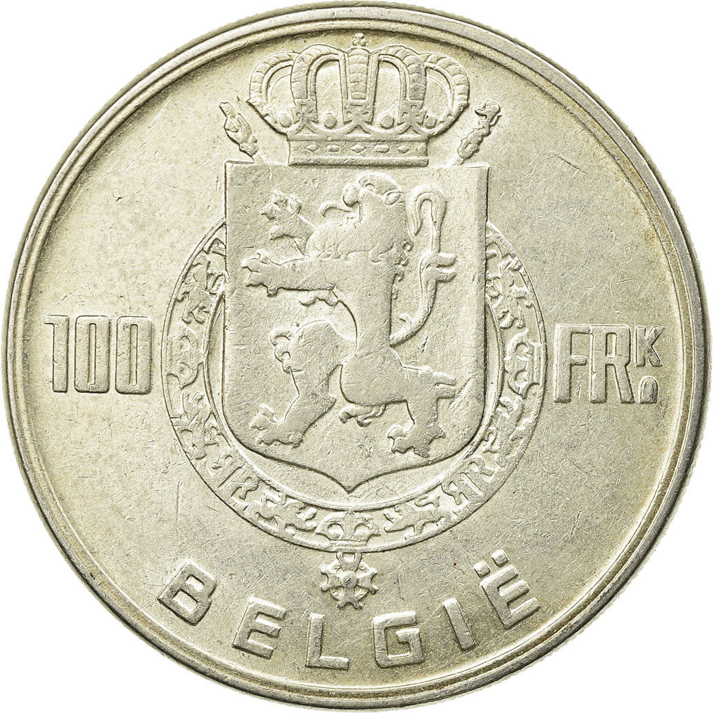 Coin, Belgium, 100 Francs, 100 Frank, 1951, EF(40-45), Silver, KM:139.1
