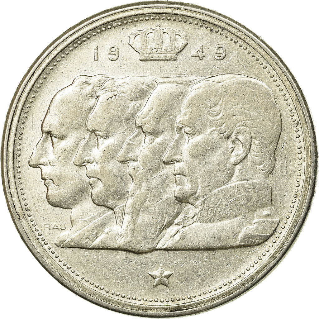 Coin, Belgium, 100 Francs, 100 Frank, 1949, EF(40-45), Silver, KM:139.1