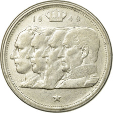 Coin, Belgium, 100 Francs, 100 Frank, 1949, EF(40-45), Silver, KM:139.1
