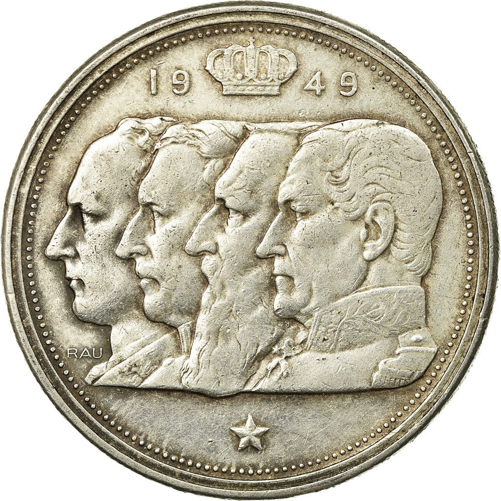 Coin, Belgium, 100 Francs, 100 Frank, 1949, EF(40-45), Silver, KM:139.1
