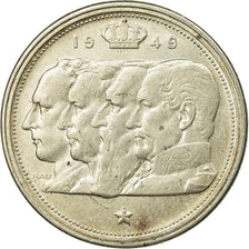 Coin, Belgium, 100 Francs, 100 Frank, 1949, EF(40-45), Silver, KM:139.1