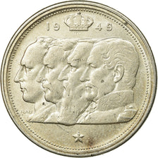 Munten, België, 100 Francs, 100 Frank, 1949, ZF, Zilver, KM:139.1