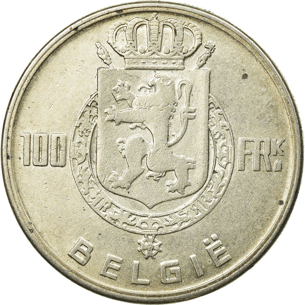 Coin, Belgium, 100 Francs, 100 Frank, 1949, EF(40-45), Silver, KM:139.1