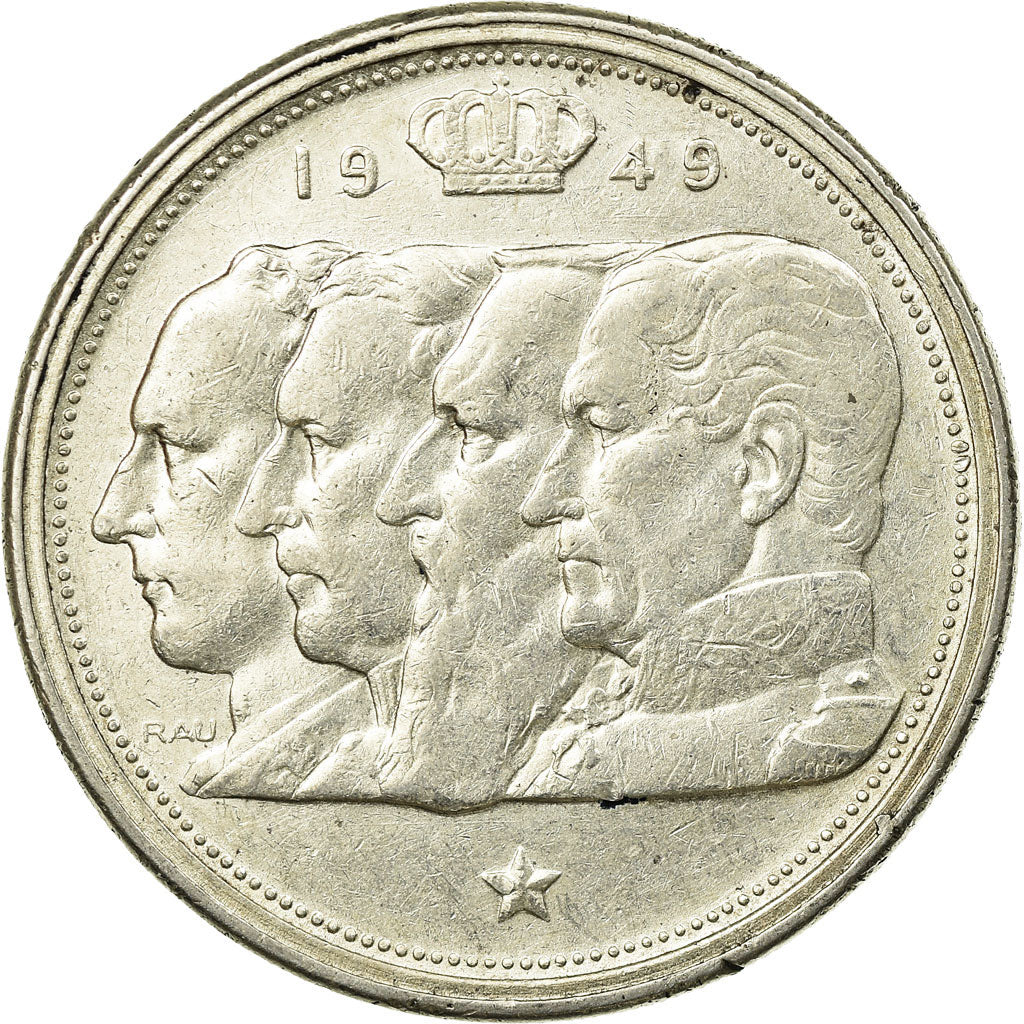 Coin, Belgium, 100 Francs, 100 Frank, 1949, EF(40-45), Silver, KM:139.1