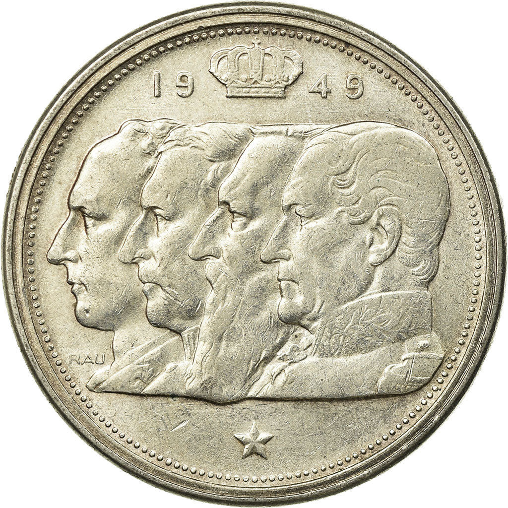 Münze, Belgien, 100 Francs, 100 Frank, 1949, SS, Silber, KM:139.1