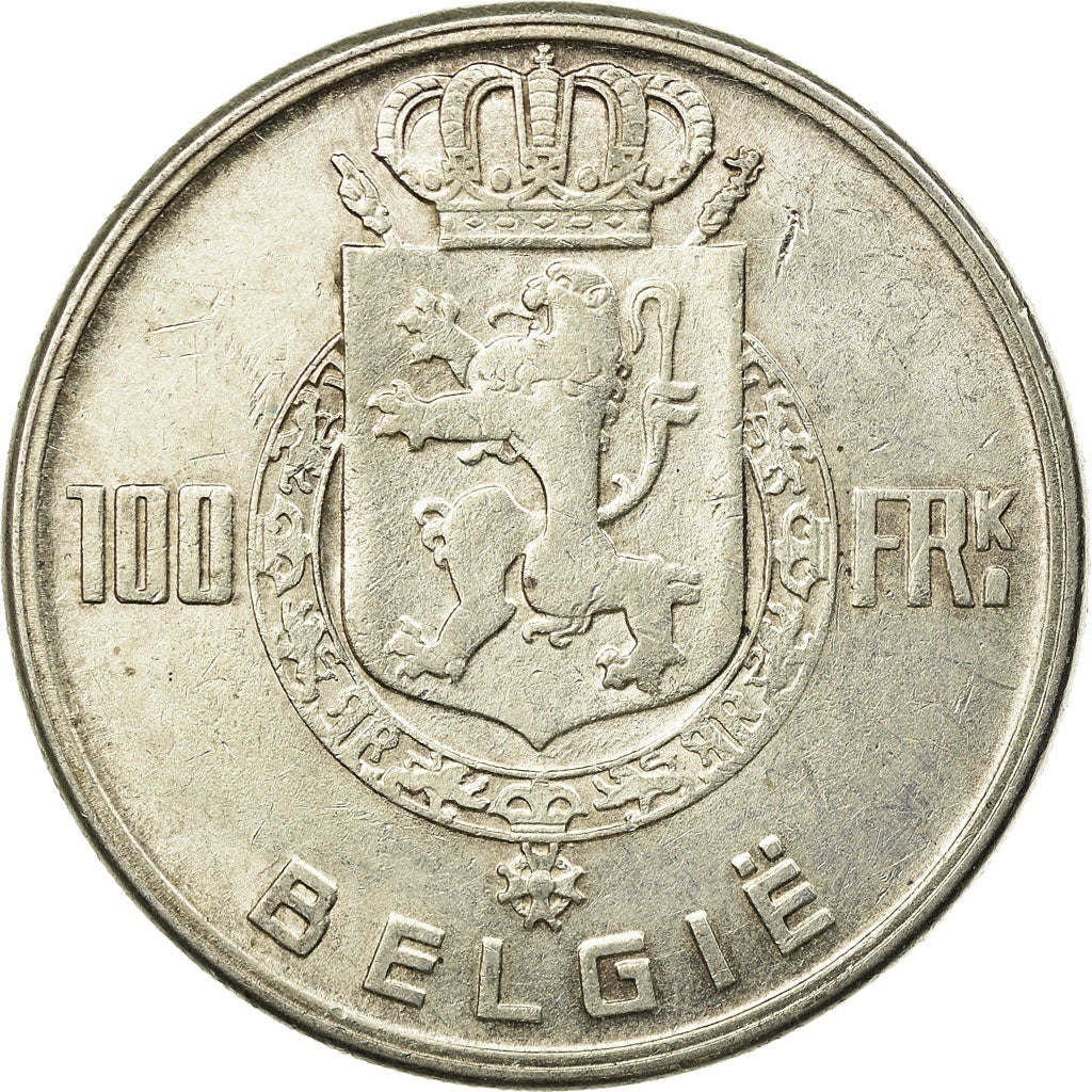 Münze, Belgien, 100 Francs, 100 Frank, 1949, SS, Silber, KM:139.1