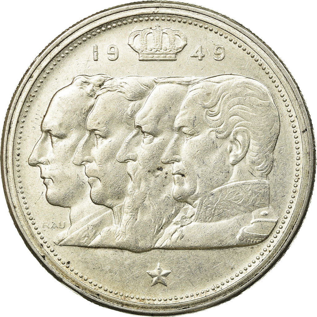 Coin, Belgium, 100 Francs, 100 Frank, 1949, AU(50-53), Silver, KM:139.1