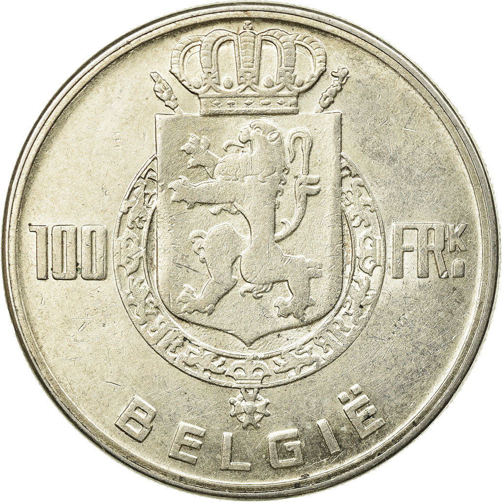Coin, Belgium, 100 Francs, 100 Frank, 1949, AU(50-53), Silver, KM:139.1