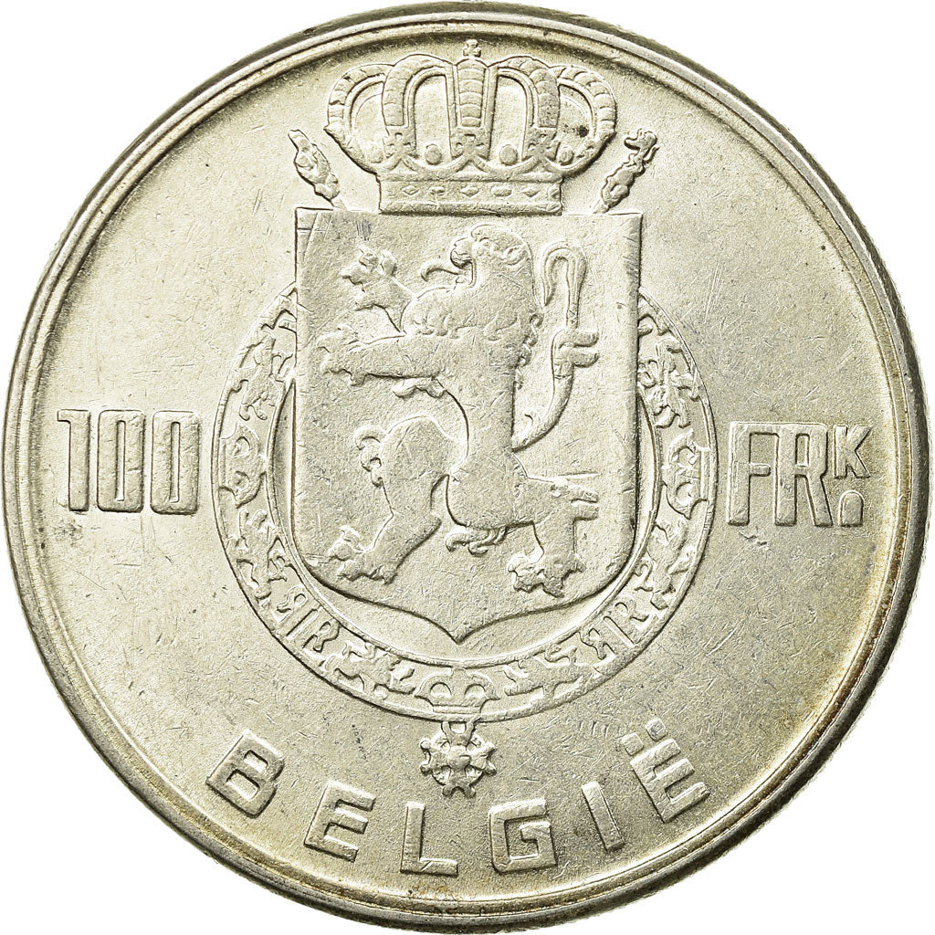 Monnaie, Belgique, 100 Francs, 100 Frank, 1949, TTB+, Argent, KM:139.1