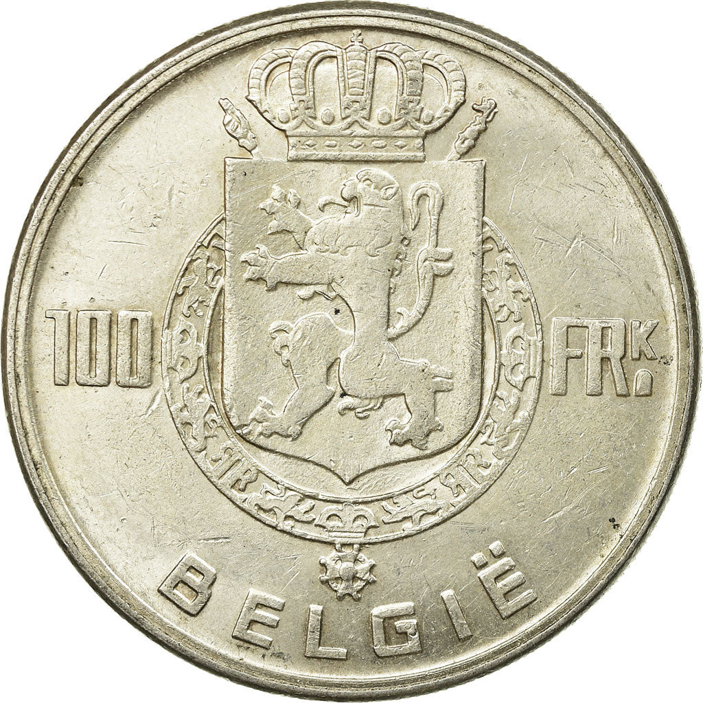 Coin, Belgium, 100 Francs, 100 Frank, 1949, AU(50-53), Silver, KM:139.1