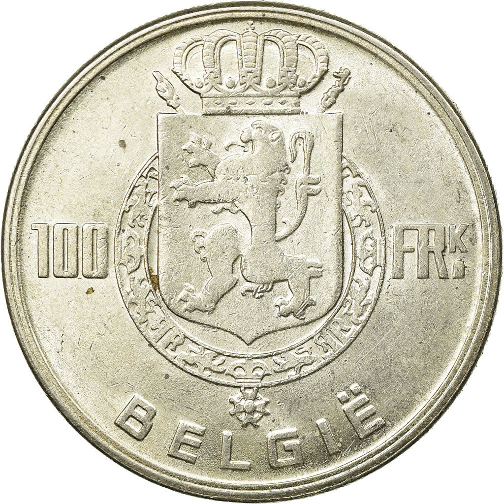 Monnaie, Belgique, 100 Francs, 100 Frank, 1949, SUP, Argent, KM:139.1