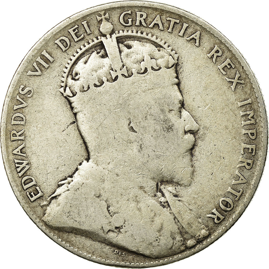Coin, NEWFOUNDLAND, 50 Cents, 1908, VF(30-35), Silver, KM:11