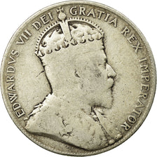 Coin, NEWFOUNDLAND, 50 Cents, 1908, VF(30-35), Silver, KM:11