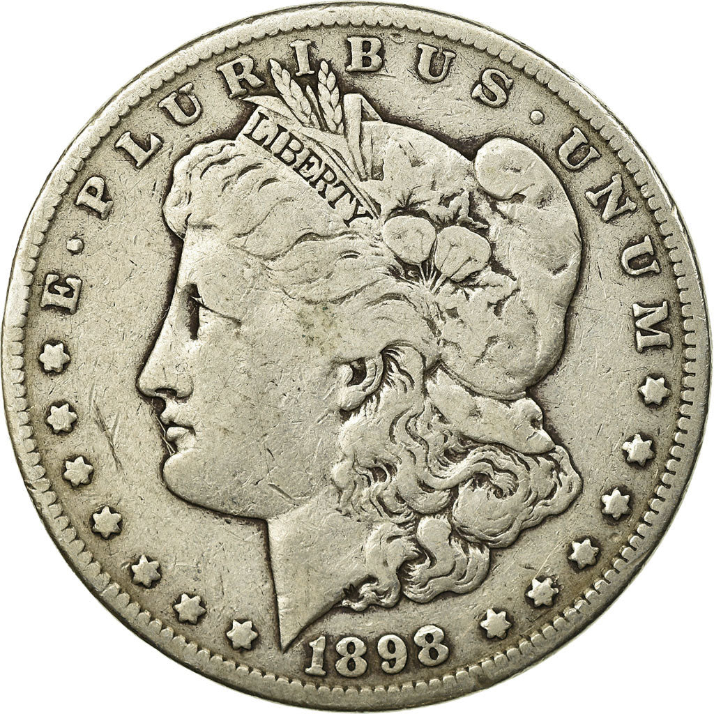 Monnaie, États-Unis, Morgan Dollar,1898,San Francisco,TB+,KM 110