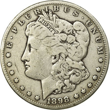 Monnaie, États-Unis, Morgan Dollar,1898,San Francisco,TB+,KM 110
