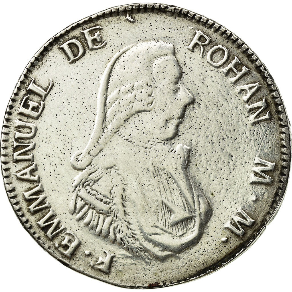 Coin, MALTA, ORDER OF, Emmanuel de Rohan, 2 Scudi, 1796, VF(30-35), Silver