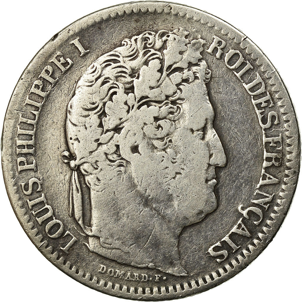 Coin, France, Louis-Philippe, 2 Francs, 1835, Paris, VF(30-35), Silver, KM 743.1