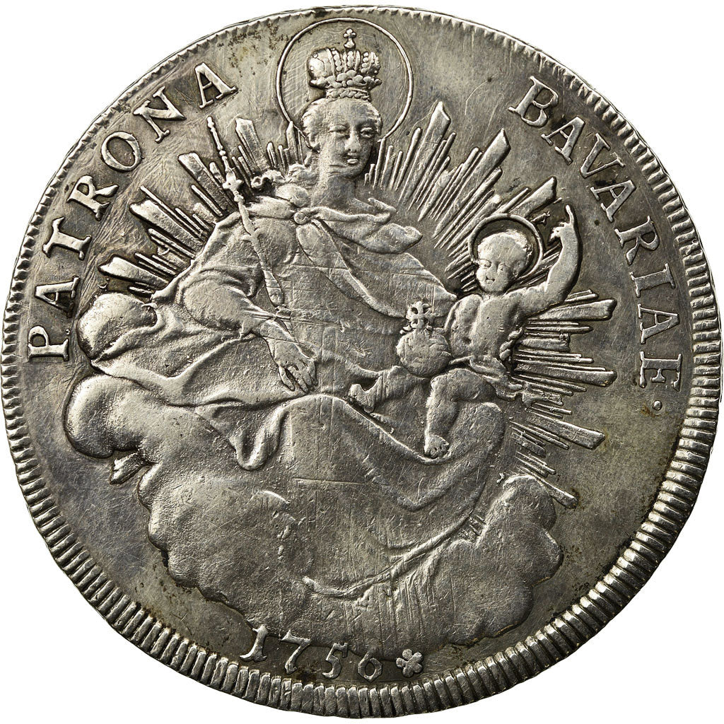 Münze, BAVARIA, Maximilian III, Josef, Thaler, 1756, Munich, SS, KM 500.2