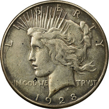 Monnaie, États-Unis, Peace Dollar, 1928, San Francisco, TTB, KM 150