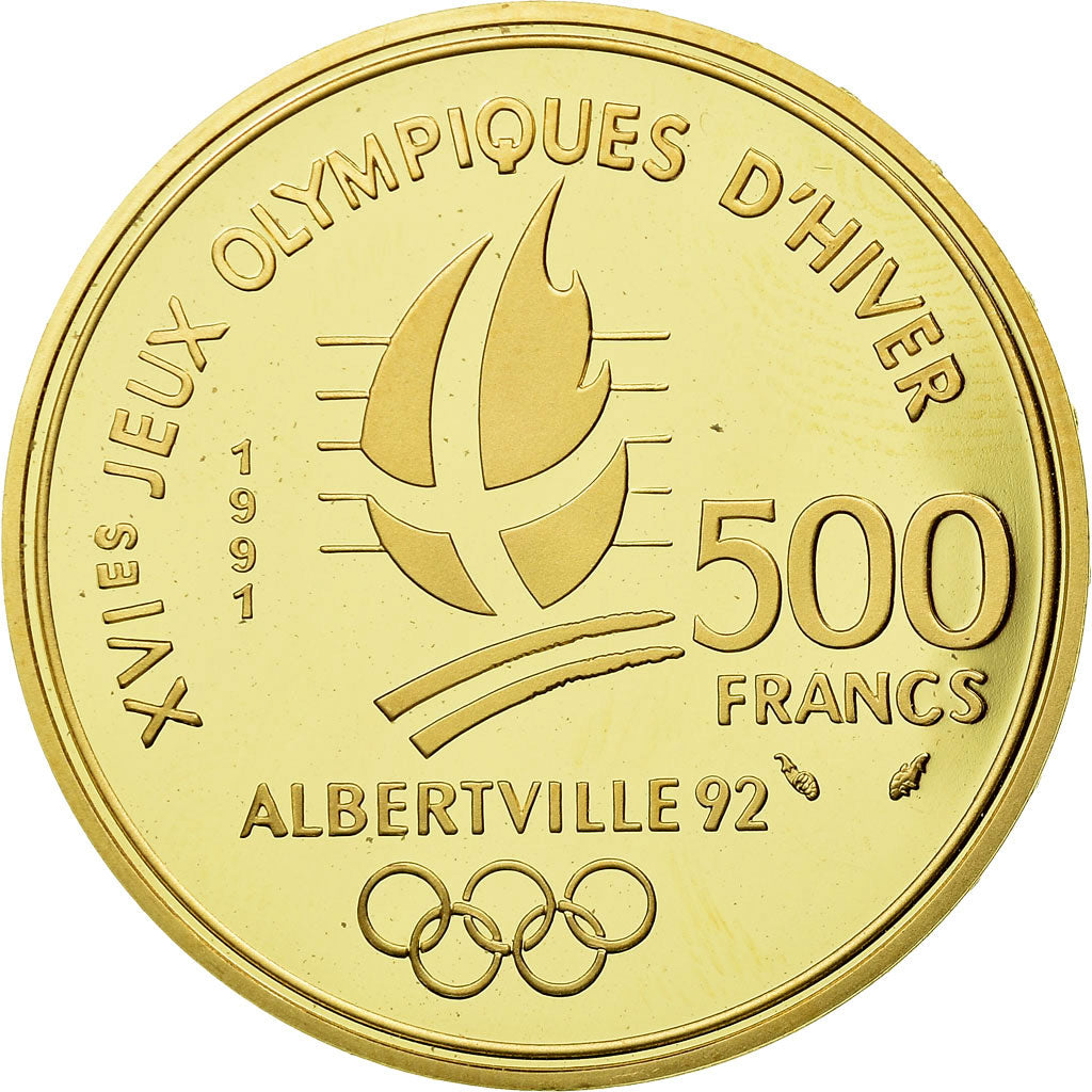 Coin, France, 500 Francs, 1991, Paris, Proof, MS(65-70), Gold, KM:1000
