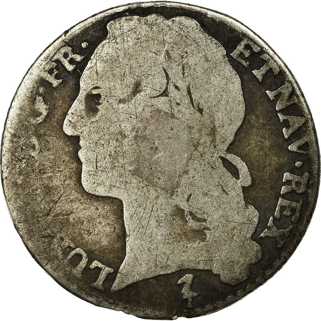Münze, Frankreich, Louis XV, 1/10 Écu au bandeau,1749,Lille, CGE+,KM 511.22