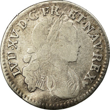 Munten, Frankrijk, Louis XV, 1/10 Écu de France-Navarre,1718, Strasbourg, ZG+