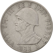ALBANIA, 0.50 Lek, 1941, Rome, KM #30, EF(40-45), Stainless Steel, 6.40