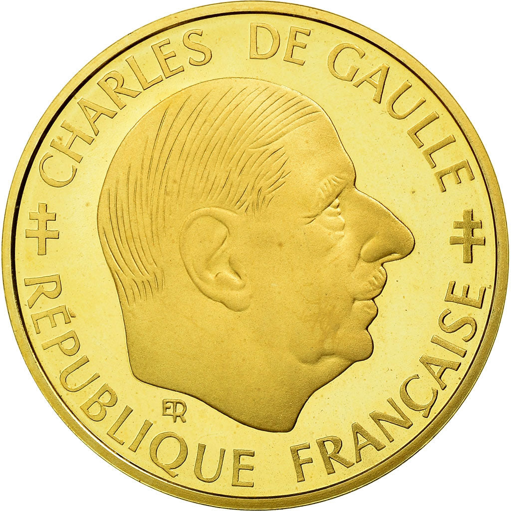 Coin, France, Franc, 1988, Proof, MS(65-70), Gold, KM:979, Gadoury:475