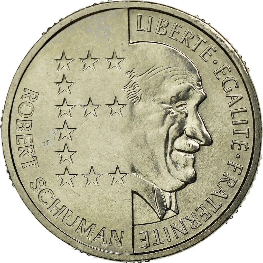 Moeda, França, 10 Francs, 1986, ENSAIO, MS(65-70), Níquel, KM:E134