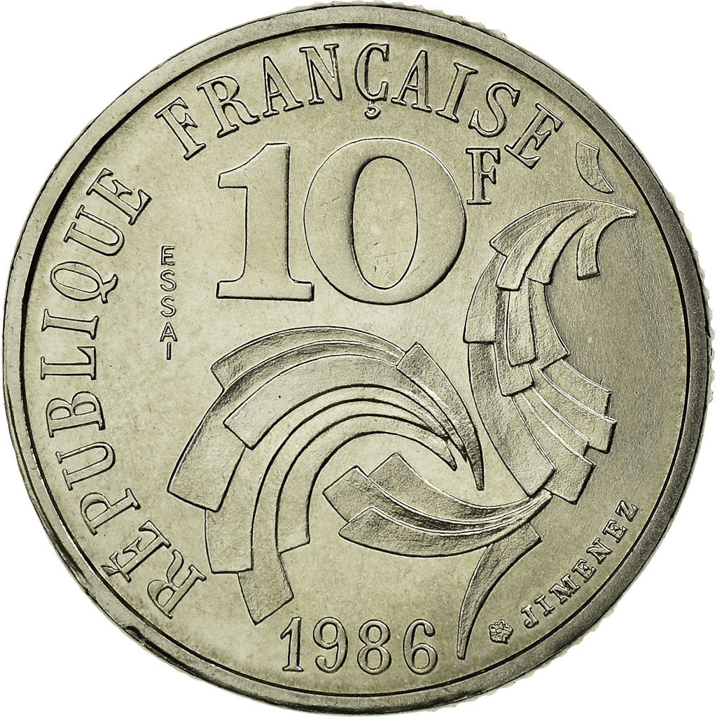 Monnaie, France, 10 Francs, 1986, ESSAI, FDC, Nickel, Gadoury:824, KM:E132