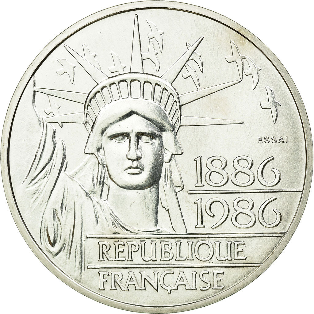 Coin, France, 100 Francs, 1986, ESSAI, MS(65-70), Silver, KM:E135, Gadoury:901